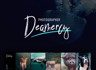 Stylish and contrasting. Deamercy WordPress Theme for photographers.