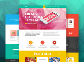 Brizzz One Page Flat HTML Template