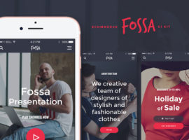 Fossa Free iOS UI Kit Templates